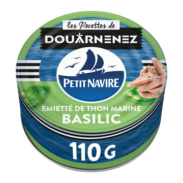 Émietté de Thon Le Mariné Basilic PETIT NAVIRE - 110g