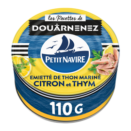 Émietté de Thon Le Mariné Citron & Thym PETIT NAVIRE - 110g