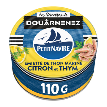 Émietté de Thon Le Mariné Citron & Thym PETIT NAVIRE - 110g