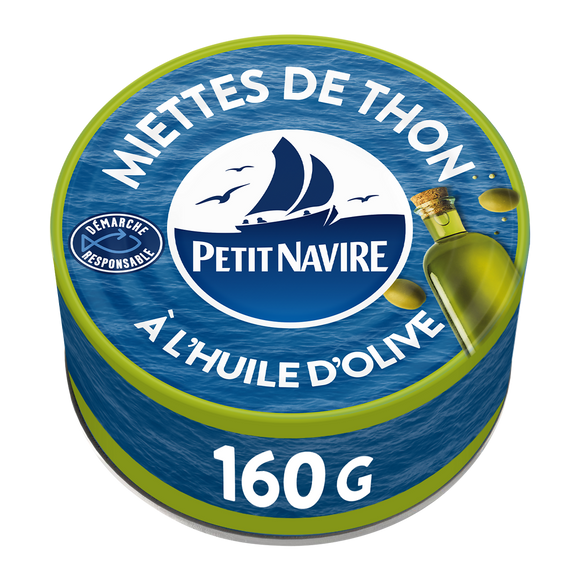 Miettes de Thon huile d'olive vierge extra PETIT NAVIRE - 160g