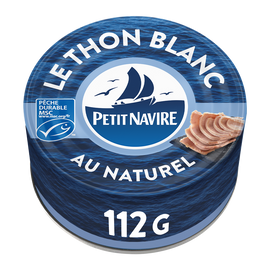 Thon Blanc MSC au Naturel PETIT NAVIRE - 112g poids net égoutté