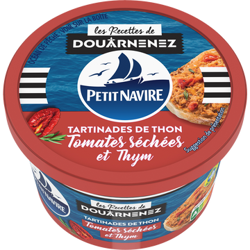 Tartinades de Thon Tomates Séchées & Thym PETIT NAVIRE - 125g