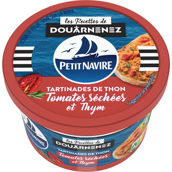 Tartinades de Thon Tomates Séchées & Thym PETIT NAVIRE - 125g