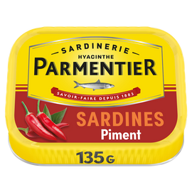 Sardines huile d'olive et Piment PARMENTIER - 135g