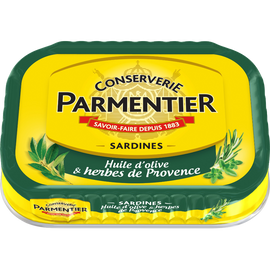 Sardines huile d'olive et herbes de Provence PARMENTIER - 135g