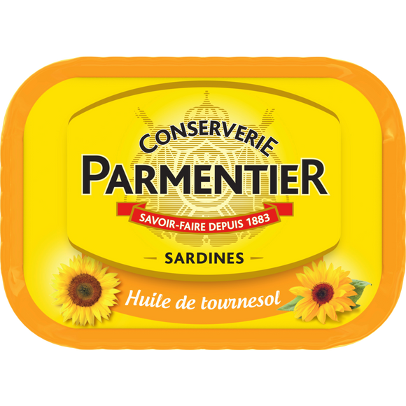 Sardines huile de tournesol PARMENTIER - 135g