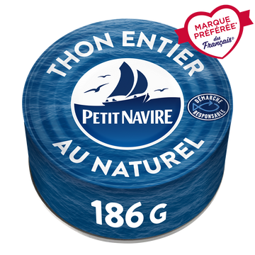 Thon au Naturel Démarche Responsable PETIT NAVIRE - 185g poids net égoutté