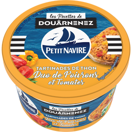 Tartinades de Thon Duo de Poivrons & Tomates PETIT NAVIRE - 125g