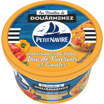 Tartinades de Thon Duo de Poivrons & Tomates PETIT NAVIRE - 125g