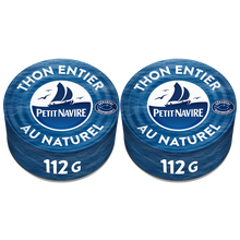 Thon au Naturel Démarche Responsable PETIT NAVIRE - 2x112g soit 124g poids net egoutté