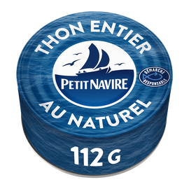 Thon au naturel démarche responsable PETIT NAVIRE 112g