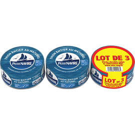 Thon naturel MSC PETIT NAVIRE - 3x112g 336g