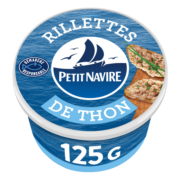 Rillettes de thon PETIT NAVIRE boîte 1/6 125g