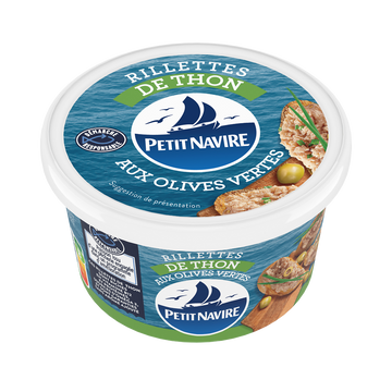 Rillettes de thon aux olives vertes PETIT NAVIRE - 125g