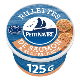 Rillettes de saumon PETIT NAVIRE boîte 1/6 125g