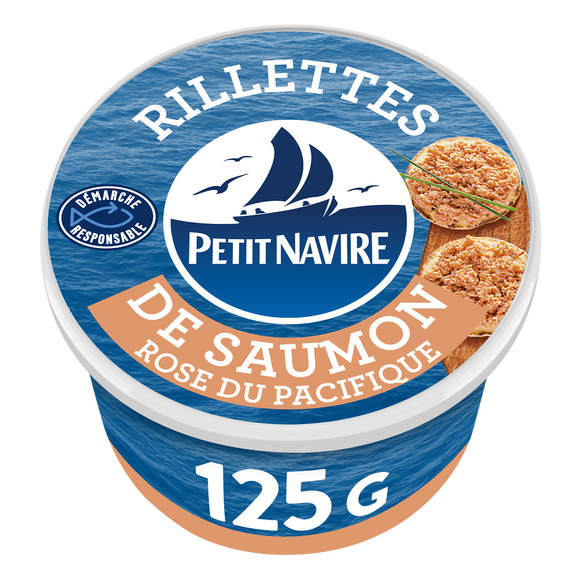 Rillettes de saumon PETIT NAVIRE boîte 1/6 125g