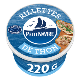 Rillettes de Thon Démarche Responsable PETIT NAVIRE 220g