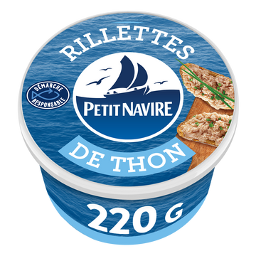 Rillettes de Thon Démarche Responsable PETIT NAVIRE 220g