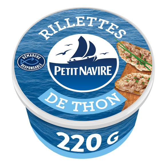 Rillettes de Thon Démarche Responsable PETIT NAVIRE 220g