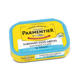 Sardines sans arêtes au naturel PARMENTIER 1/6 135g
