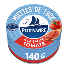 Miettes de thon à la sauce tomate démarche responsable PETIT NAVIRE 140g