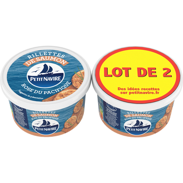 Rillettes de saumon PETIT NAVIRE - 2x125g