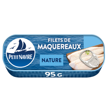 Filets de Maquereaux nature PETIT NAVIRE 95g