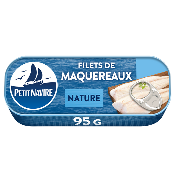 Filets de Maquereaux nature PETIT NAVIRE 95g
