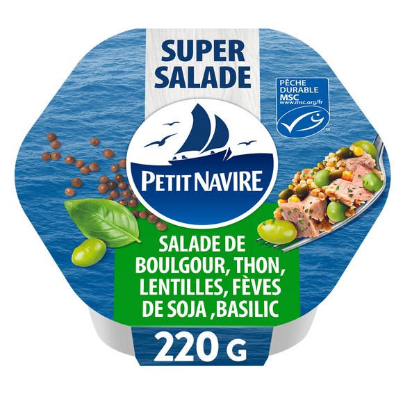 Super Salade Basilic MSC PETIT NAVIRE 220g