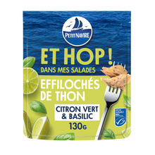 Éffilochés de thon citron vert & basilic MSC ET HOP DANS MES SALADES !PETIT NAVIRE 130g