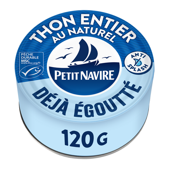 Thon au naturel msc PETIT NAVIRE 120g