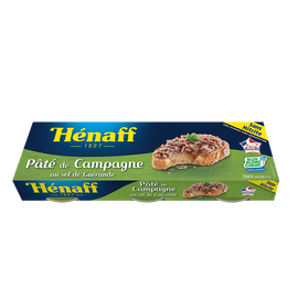 Pâté de campagne HENAFF, 3x78g