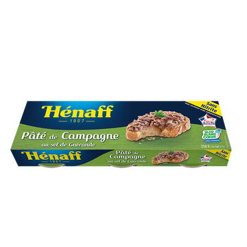 Pâté de campagne HENAFF, 3x78g