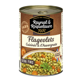 Flageolets cuisinés à l'Auvergnate RAYNAL ET ROQUELAURE - Boîte 410g