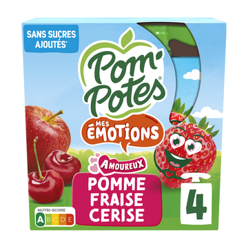 POM'POTES amoureux, gourdes 4x90g