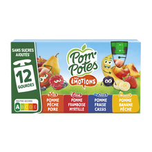 POM'POTES 4 émotions, gourdes 12x90g