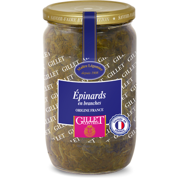 Epinards branches GILLET CONTRES - Bocal 420g