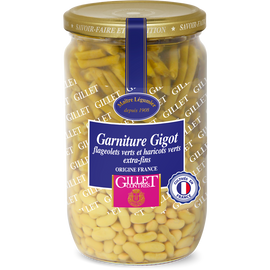 Flageolets verts et haricots verts Spécial Gigot GILLET CONTRES - Bocal 390g
