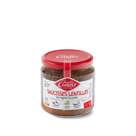 Saucisses lentilles CHARLES CHRIST 44,6cl 410g