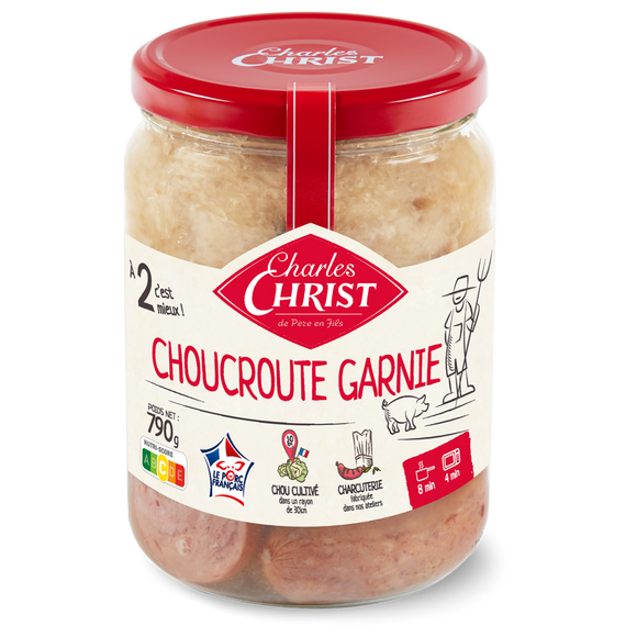 Choucroute garnie CHRIST, Boîte de 790g