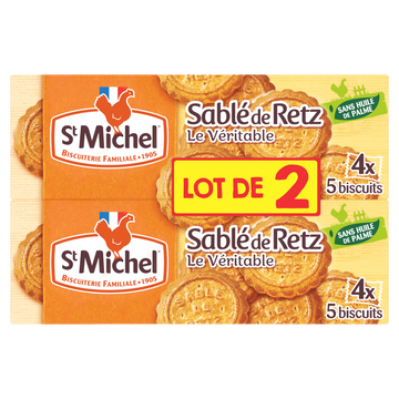 Biscuits sablés de Retz - ST MICHEL - 8x5 biscuits - 240g