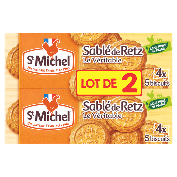 Biscuits sablés de Retz - ST MICHEL - 8x5 biscuits - 240g