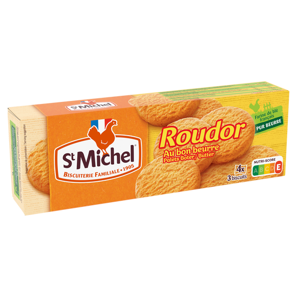 Biscuits roudors au beurre ST MICHEL paquet 150g