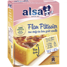 Préparation flan pâtissier aux oeufs ALSA 2 sachets 740g