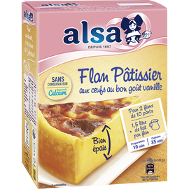 Préparation flan pâtissier aux oeufs ALSA 2 sachets 740g