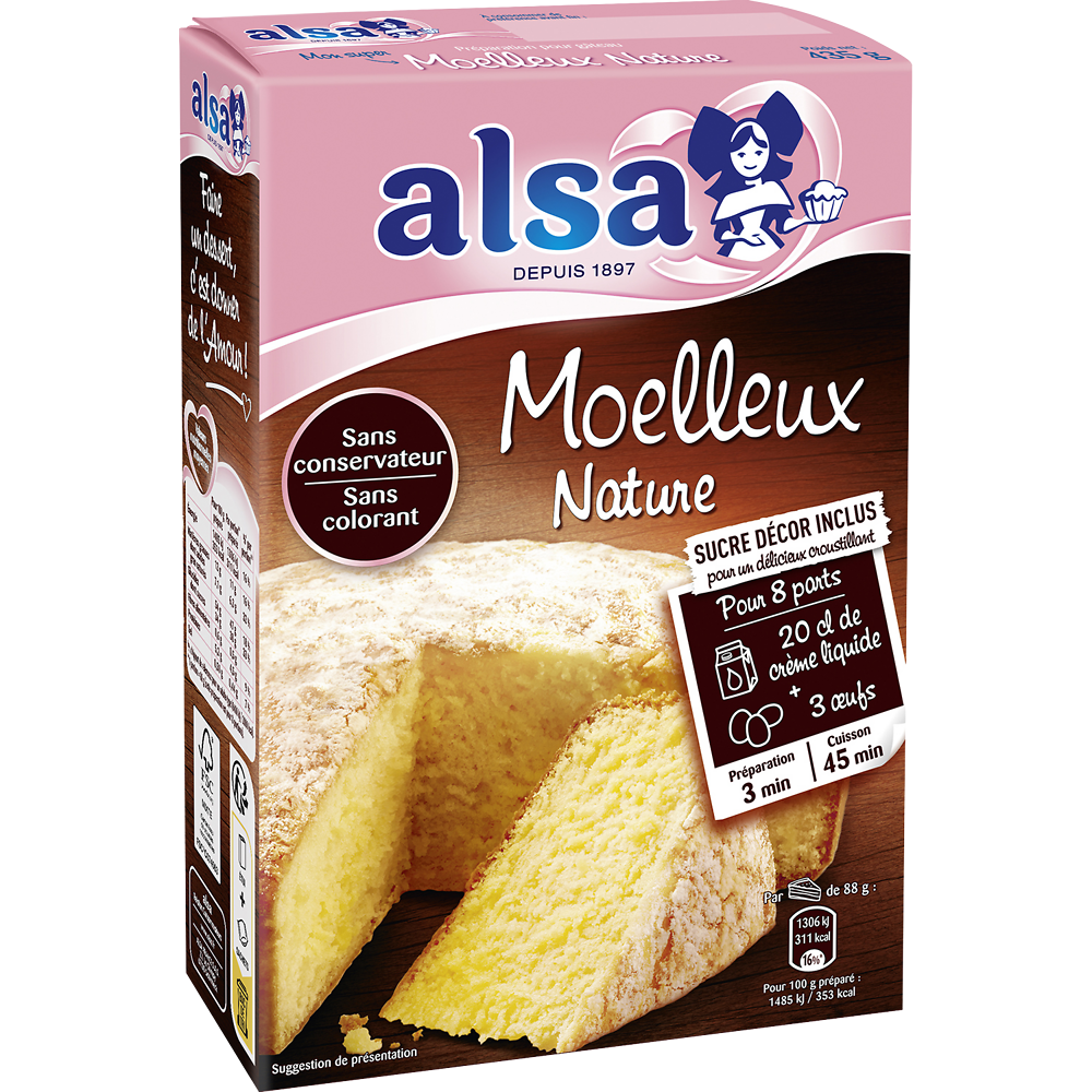Préparation pour gâteau nature Saveur d'Antan Mamie Gâteau ALSA, 435g