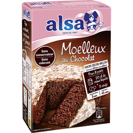 Préparation pour gâteau au chocolat Mamie Gâteau ALSA, 435g