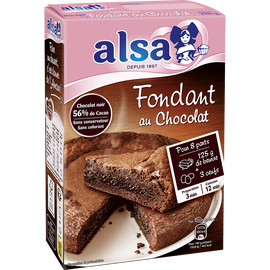 Préparation pour gâteau au chocolat Le Fondant de Mamie ALSA, 320g