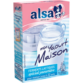 Ferments lactiques pour yaourtière "Mon Yaourt Maison" ALSA, 8g