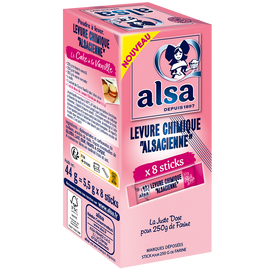 Levure chimique ALSA sticks 8x5,5g 44g